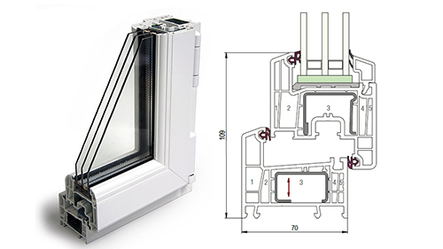 Балконный блок 1500 x 2200 - REHAU Delight-Design 32 мм Смоленск