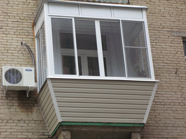 Остекление балконов в хрущевке с выносом по цене от производителя Смоленск